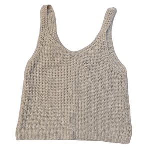 moon & madison neutral knit tank